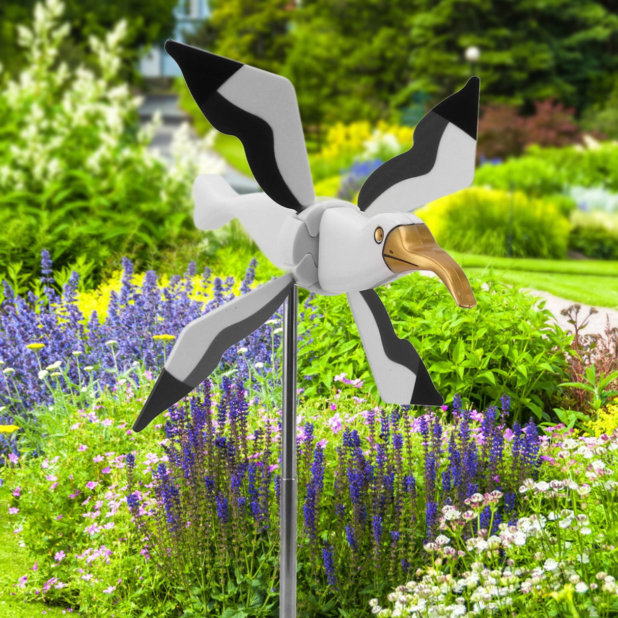 Flying Seagul Windmill Garden Spinner Lawn Ornament Wind Mill Whirligig Asuka Series Windmill for Outdoor Yard Decorations