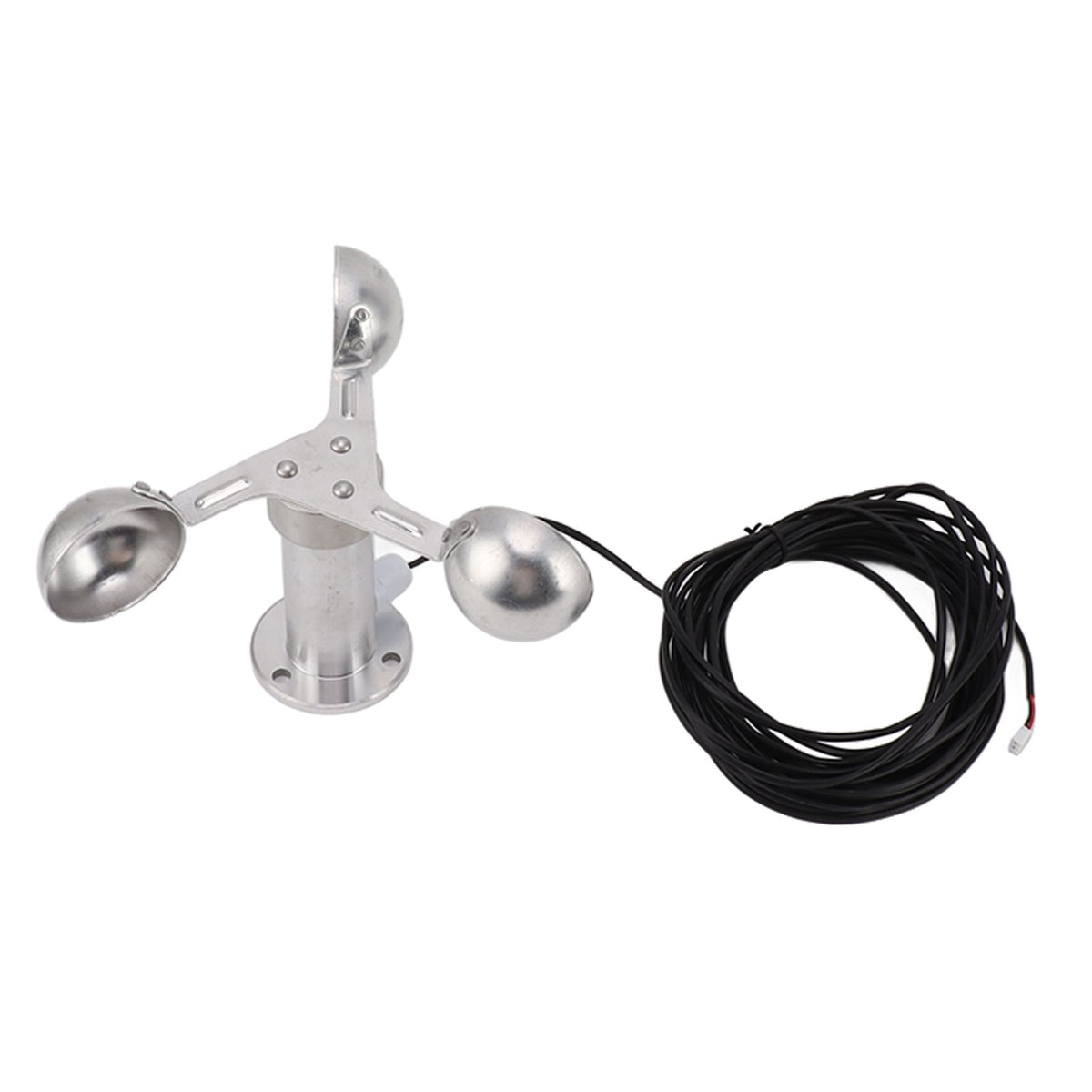 Aluminium Alloy Anemometers Wind Speed Monitoring Sensor 3 Cups Wind Speed Sensor Anemometer 0‑3.8V