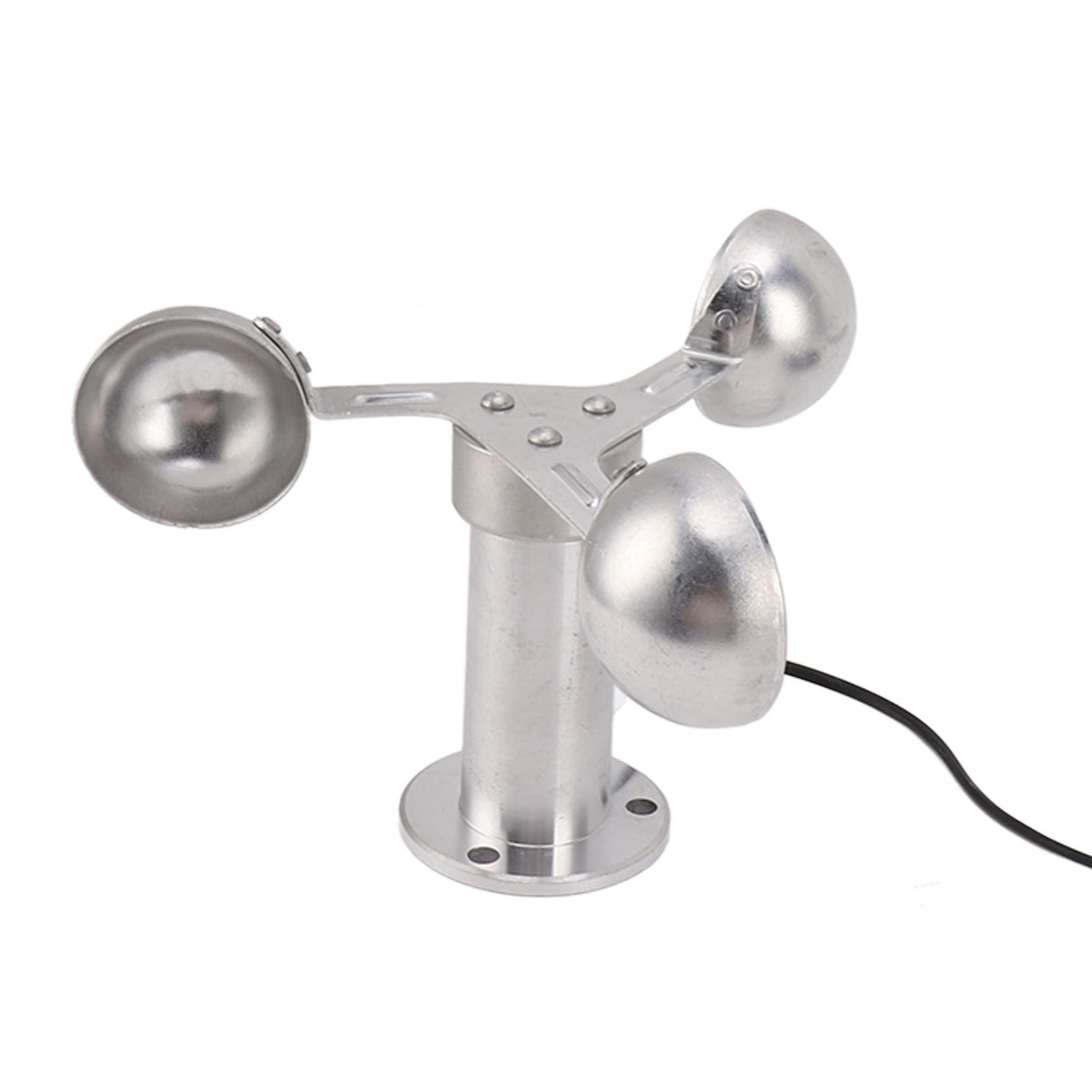 Aluminium Alloy Anemometers Wind Speed Monitoring Sensor 3 Cups Wind Speed Sensor Anemometer 0‑3.8V