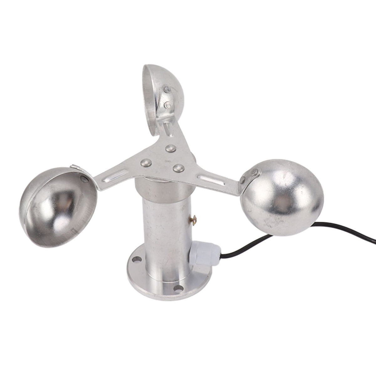 Aluminium Alloy Anemometers Wind Speed Monitoring Sensor 3 Cups Wind Speed Sensor Anemometer 0‑3.8V