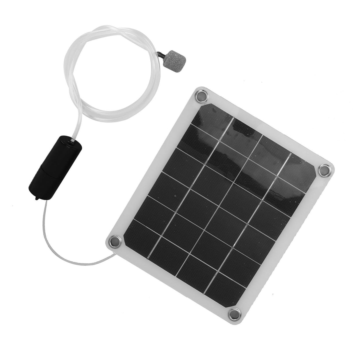 Solar Pond Aerator Waterproof 20W Noiseless Solar Aquarium Air Pump with Air Bubble Stones for Fishpond