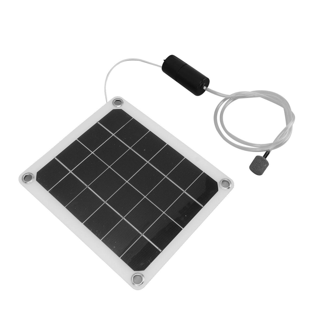 Solar Pond Aerator Waterproof 20W Noiseless Solar Aquarium Air Pump with Air Bubble Stones for Fishpond