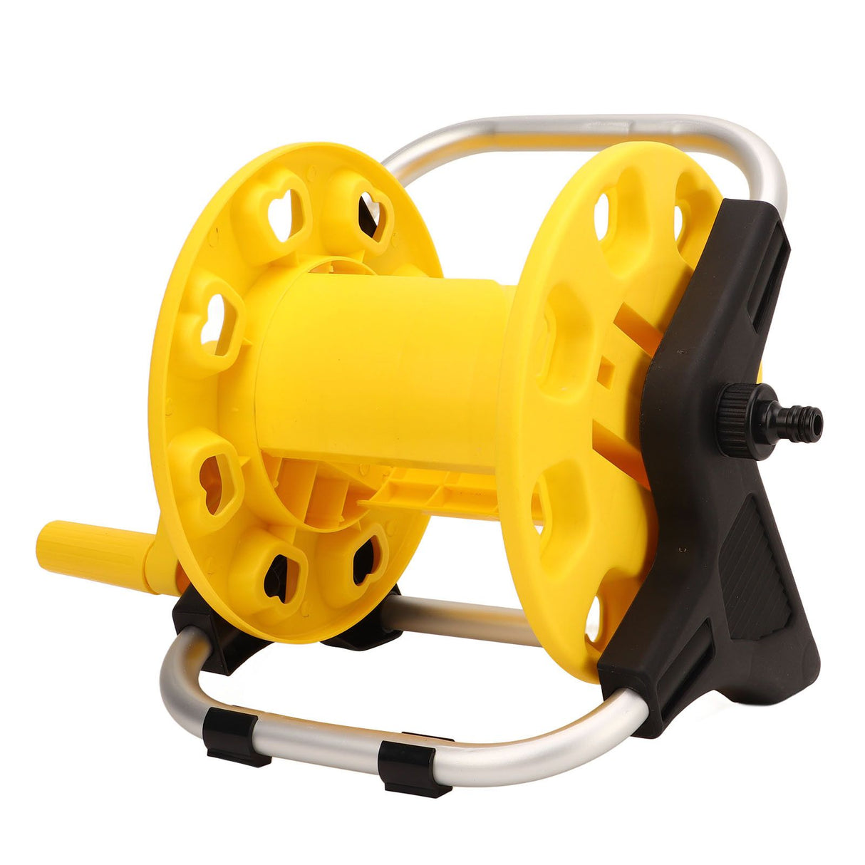 Garden Hose Reel Cart Yellow Hose Reel Cart Water Hose Cart Holds 30m of Water Pipe