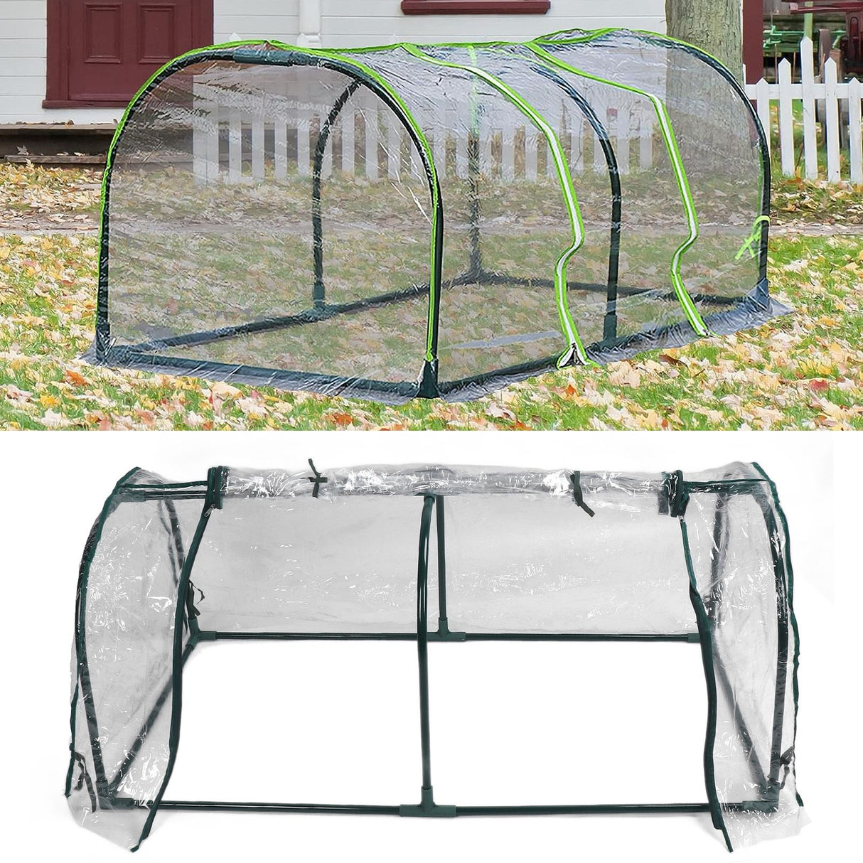 Mini Garden Greenhouse Transparent Rainproof Sun Protection Succulent Plant Cover Tent for Outdoor Balcony