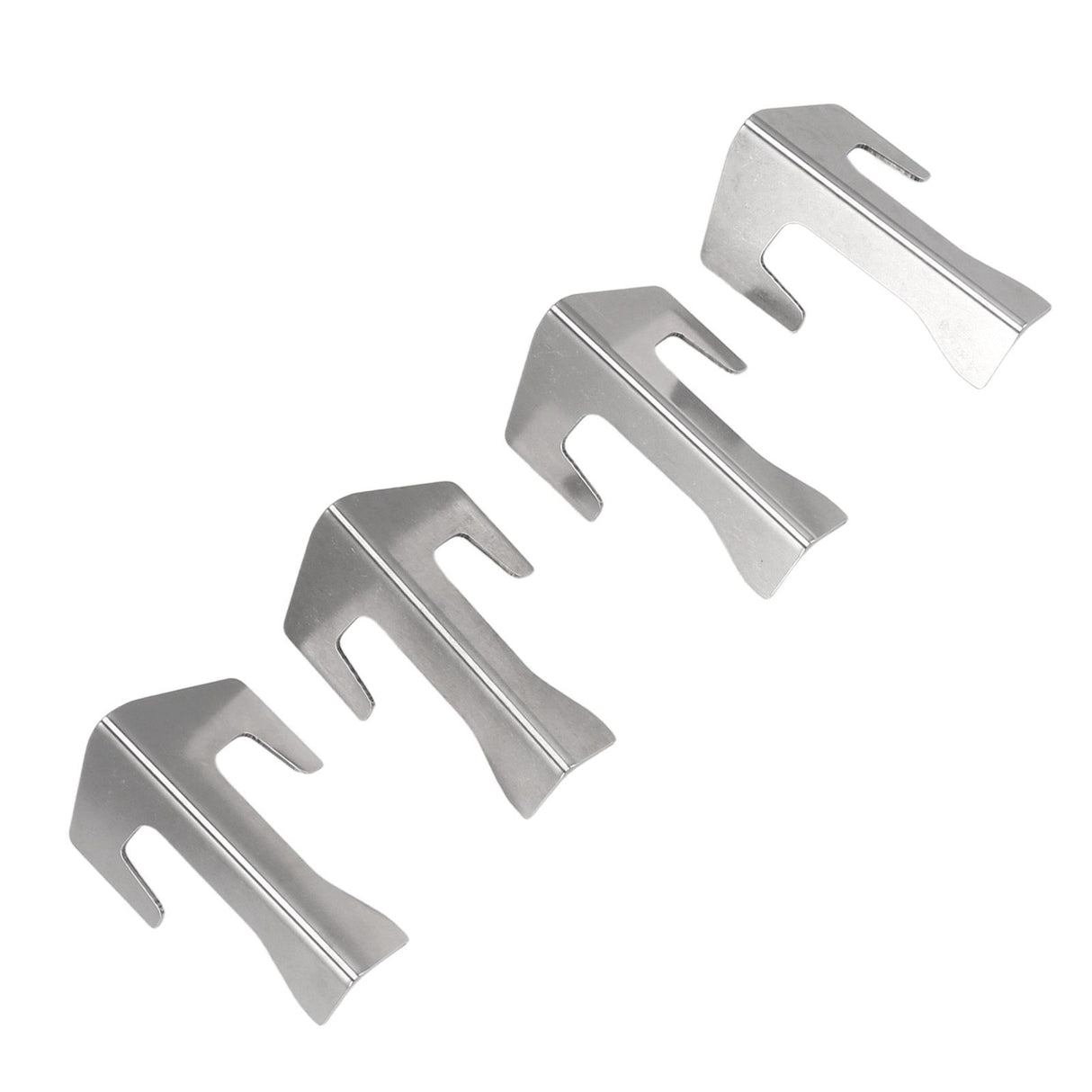 4 PCS Grill Heat Plate Spacers Easy To Install Rustproof Universal Stainless Steel Grill Flame Tamers Burner Covers