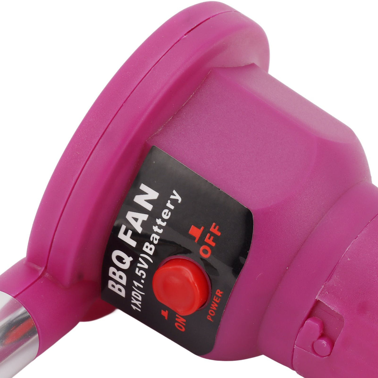 Portable Battery Powered BBQ Fan Air Blower Handheld Barbecue Fan Air Blower for Outdoor Camping Picnic Charcoal Grill Barbecue FD312A 1.5V Purple