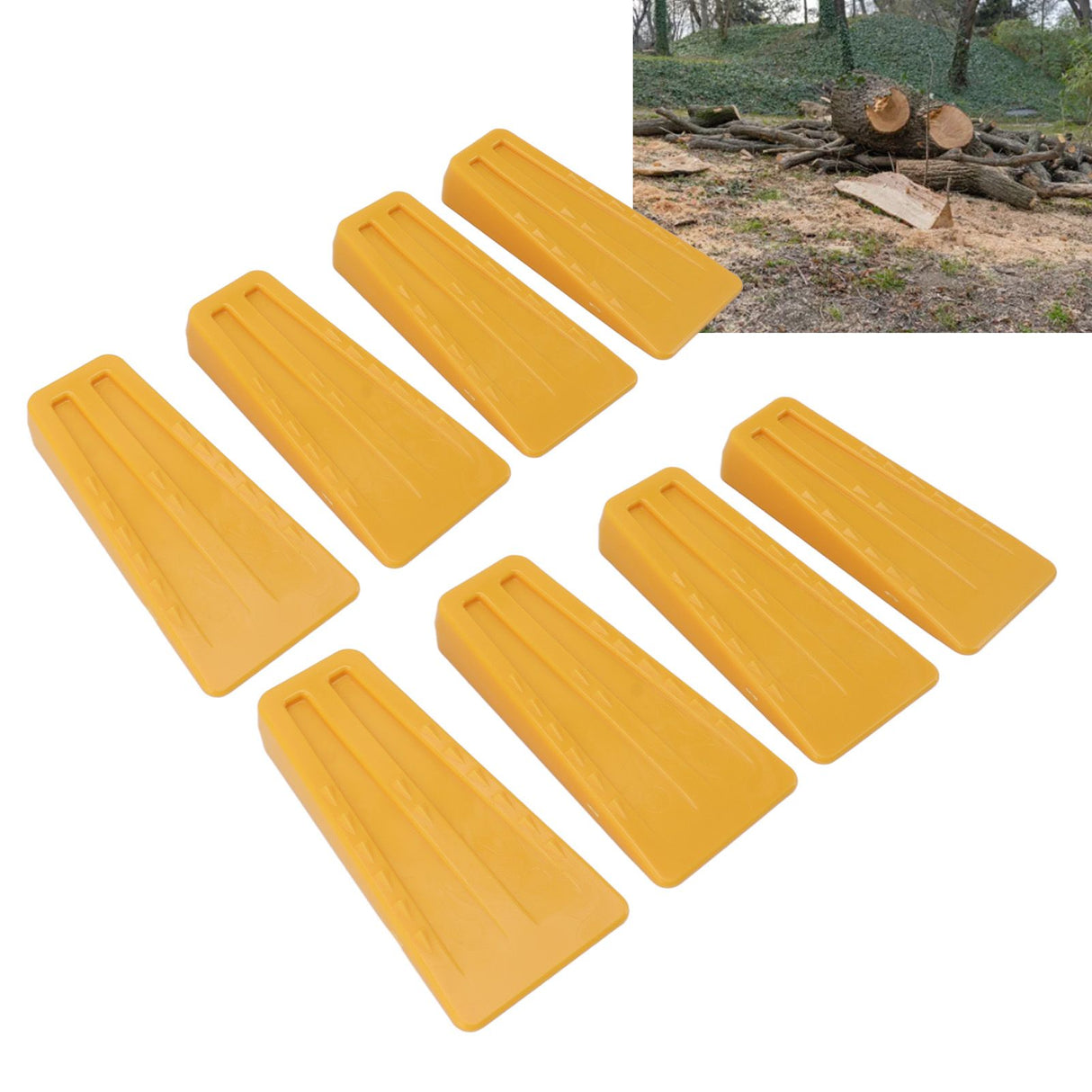 8PCS Cutting Wedges Plastic Chainsaw Wedges 5.5in Logging Wedges for Tree Cutting Falling Bucking