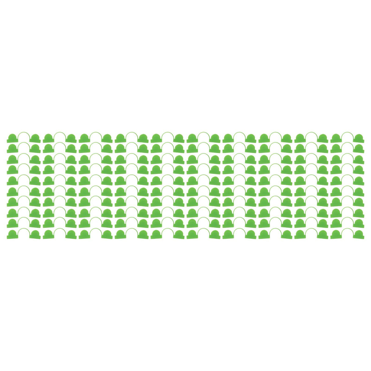 100PCS Greenhouse Arch Frame Double Head Plastic Clip Heating Press Film Clip Clamp 6mm