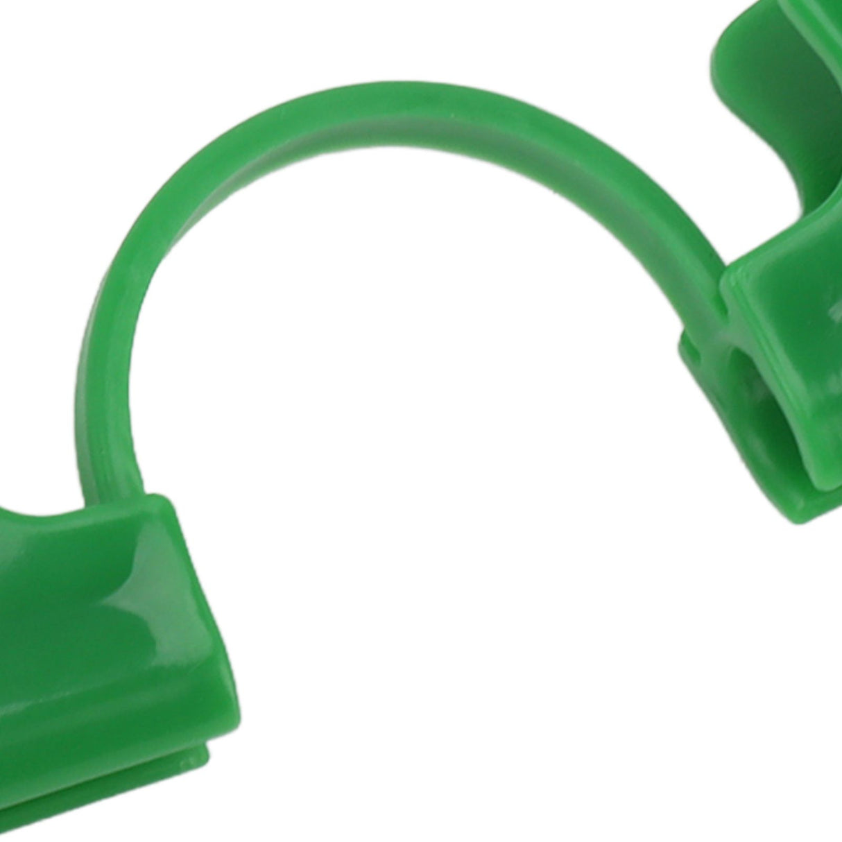 50Pcs Greenhouse Clamp PE Plastic 2 Head Plant Film Clamp Soil Sheet Clip for Horticulture 16mm / 0.63in