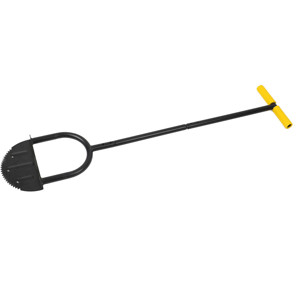 Lawn Edger Tool Half Moon Sharp Saw Tooth Long Handle Hand Edging Tools for Yard Garden Sidewalk Landscaping