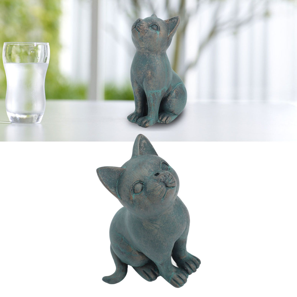 Outdoor Garden Decor Resin Halloween Garden Sculpture Statue for Home Figurines Outdoor Yard Patio Lawn Ornaments Cat