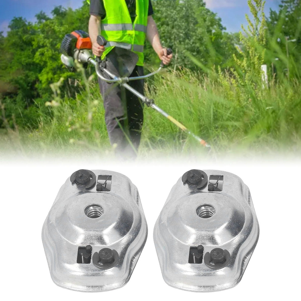 2PCS Trimmer Recoil Starter Pawl Pull Plate Dial Steel Replacement Lawn Trimmer Parts for 128R 135R 323R 327 RDX 535 Rx