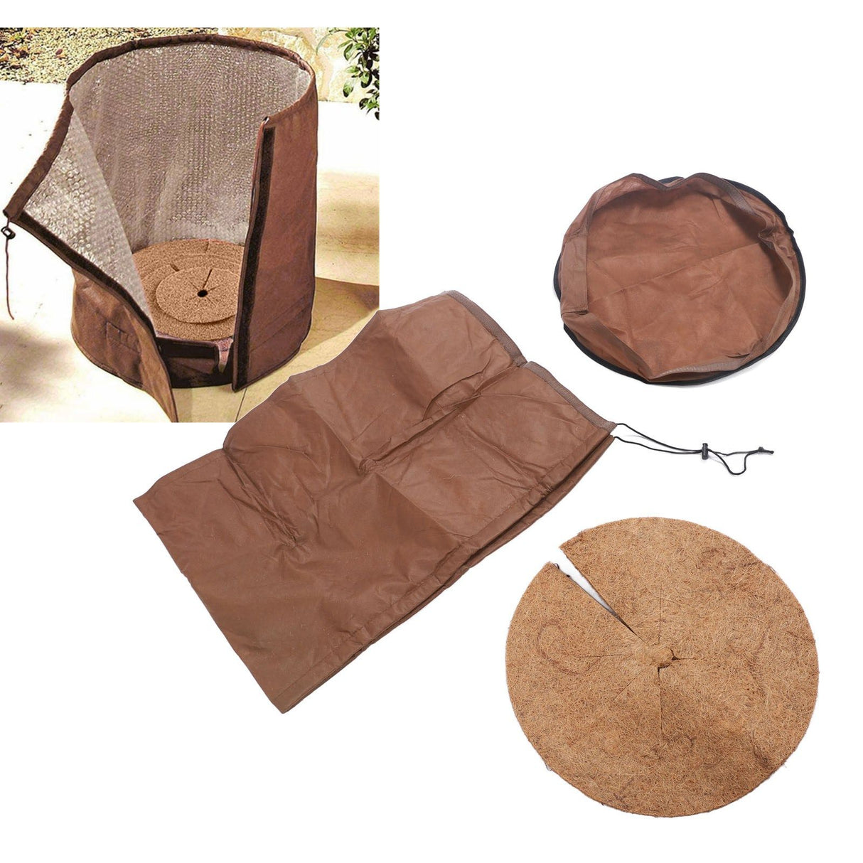 Flower Pot Protection Bag Winter Pot Plant Cover UV Protection Frost Prevention Plant Pot Thermal Cover Bag S