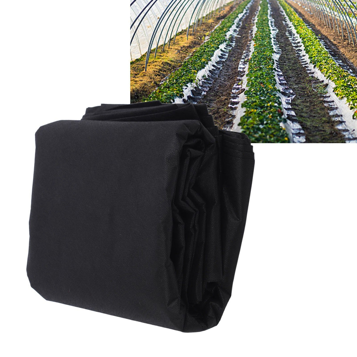 Blanket Plant Cover Thickened Wide Coverage Ventilation Winter Plant Freeze Protection Cover for Outdoor Garden Black