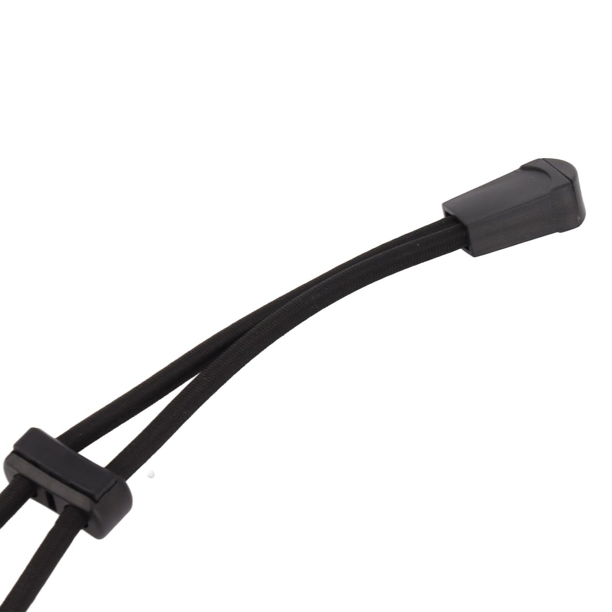 2Pcs Backpack Binding Clip MOLLE Gear Organizer Fastener Elastic Binding Buckle Carabiner Clip Bags Clasp Cord Fix Gear Elastic Strap Black