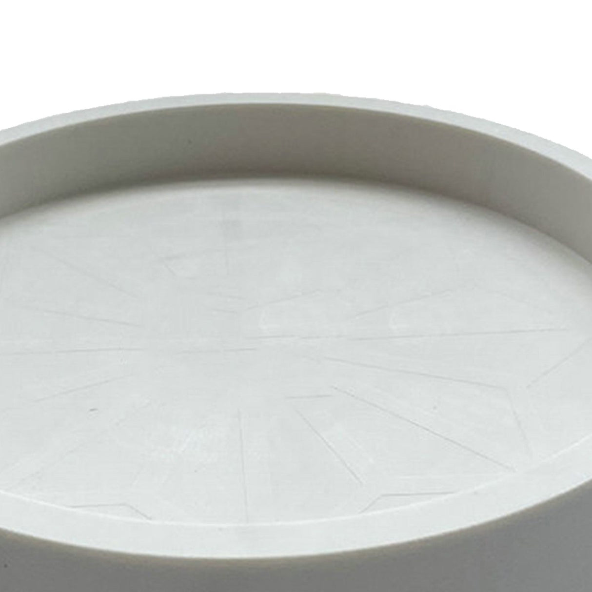 Flower Pot Tray Wheels Round Shape Removable Rotating Wheels Plant Stand for Balcony White 30