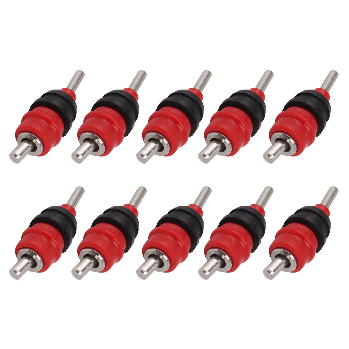10pcs Automatic Chicken Water Nipple 360 Degree Poultry Drinking Water Chicken Duck Hen Watering Nipple Red Steel Ball