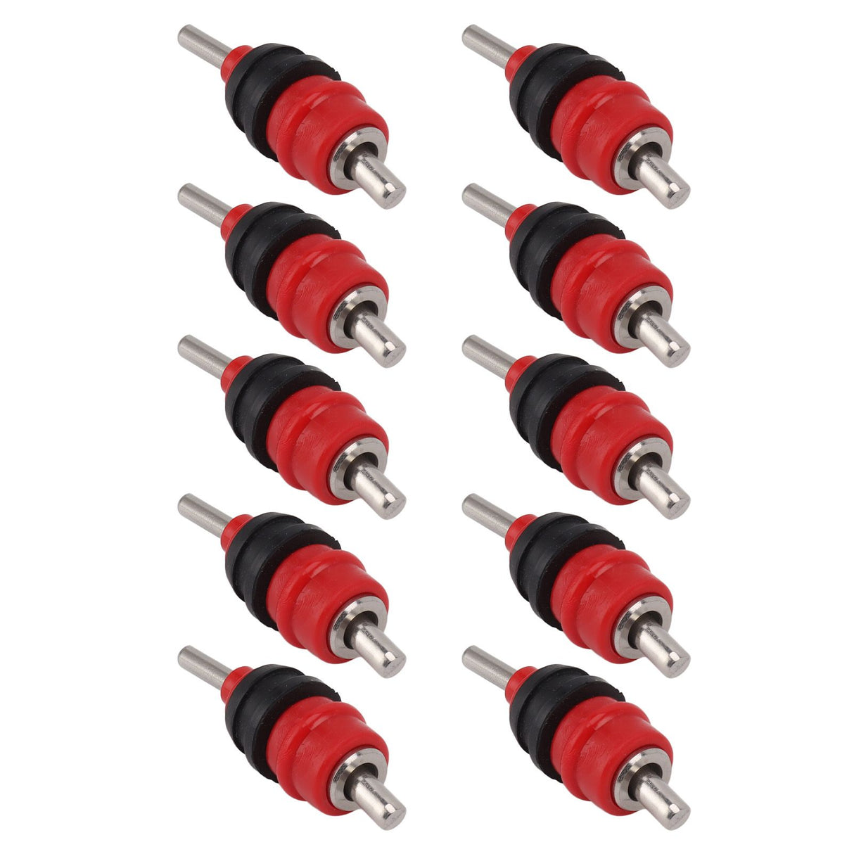 10pcs Automatic Chicken Water Nipple 360 Degree Poultry Drinking Water Chicken Duck Hen Watering Nipple Red Steel Ball