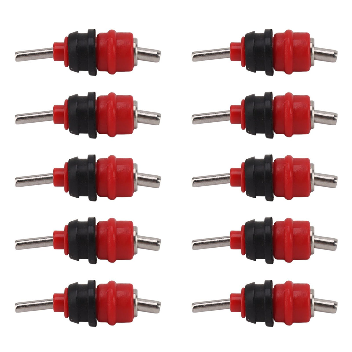 10pcs Automatic Chicken Water Nipple 360 Degree Poultry Drinking Water Chicken Duck Hen Watering Nipple Red Steel Ball
