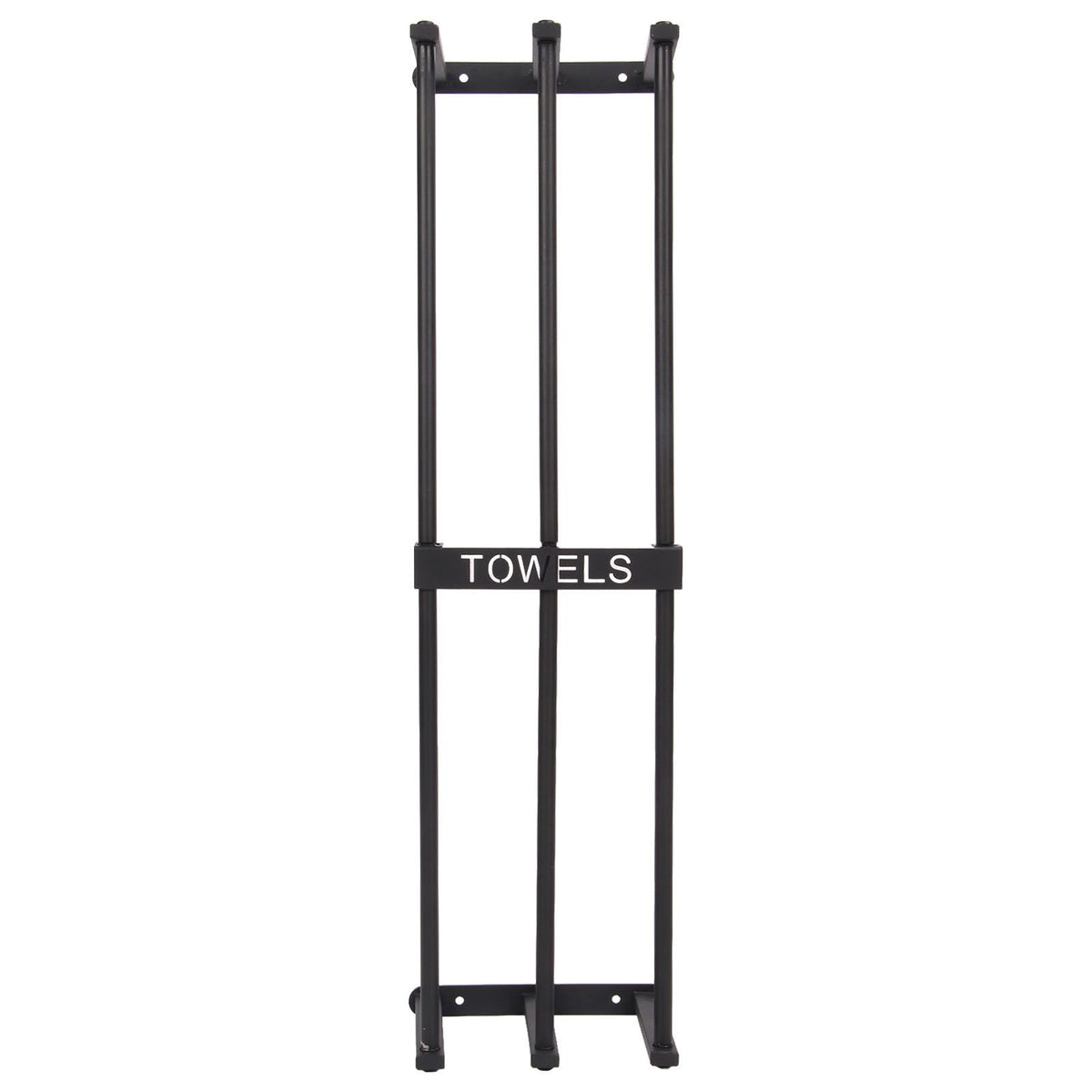 Bathroom Wall Towel Rack Wall Mounted 3 Bars Aluminum Alloy Rolled Towel Holder for Rolled Towels Black