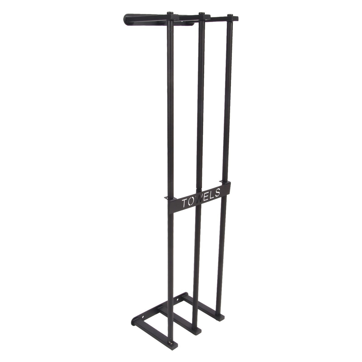 Bathroom Wall Towel Rack Wall Mounted 3 Bars Aluminum Alloy Rolled Towel Holder for Rolled Towels Black