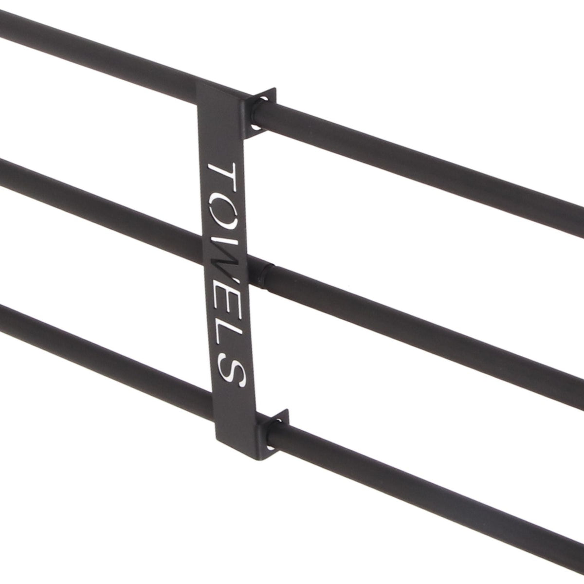 Bathroom Wall Towel Rack Wall Mounted 3 Bars Aluminum Alloy Rolled Towel Holder for Rolled Towels Black