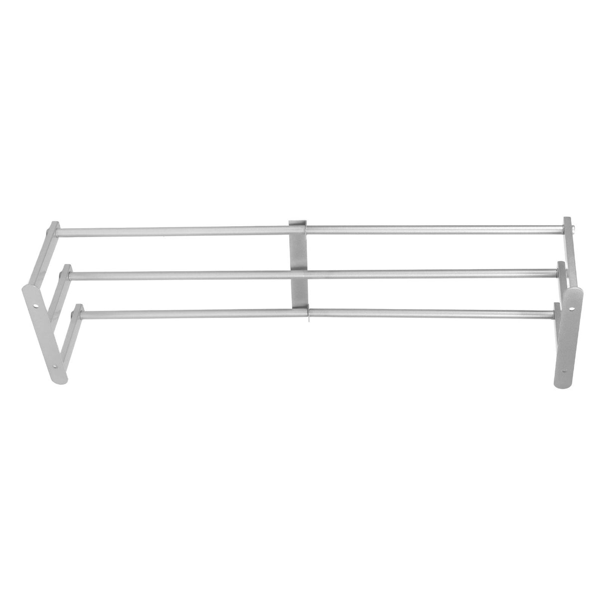 Bathroom Wall Towel Rack Wall Mounted 3 Bars Aluminum Alloy Rolled Towel Holder for Rolled Towels Silver