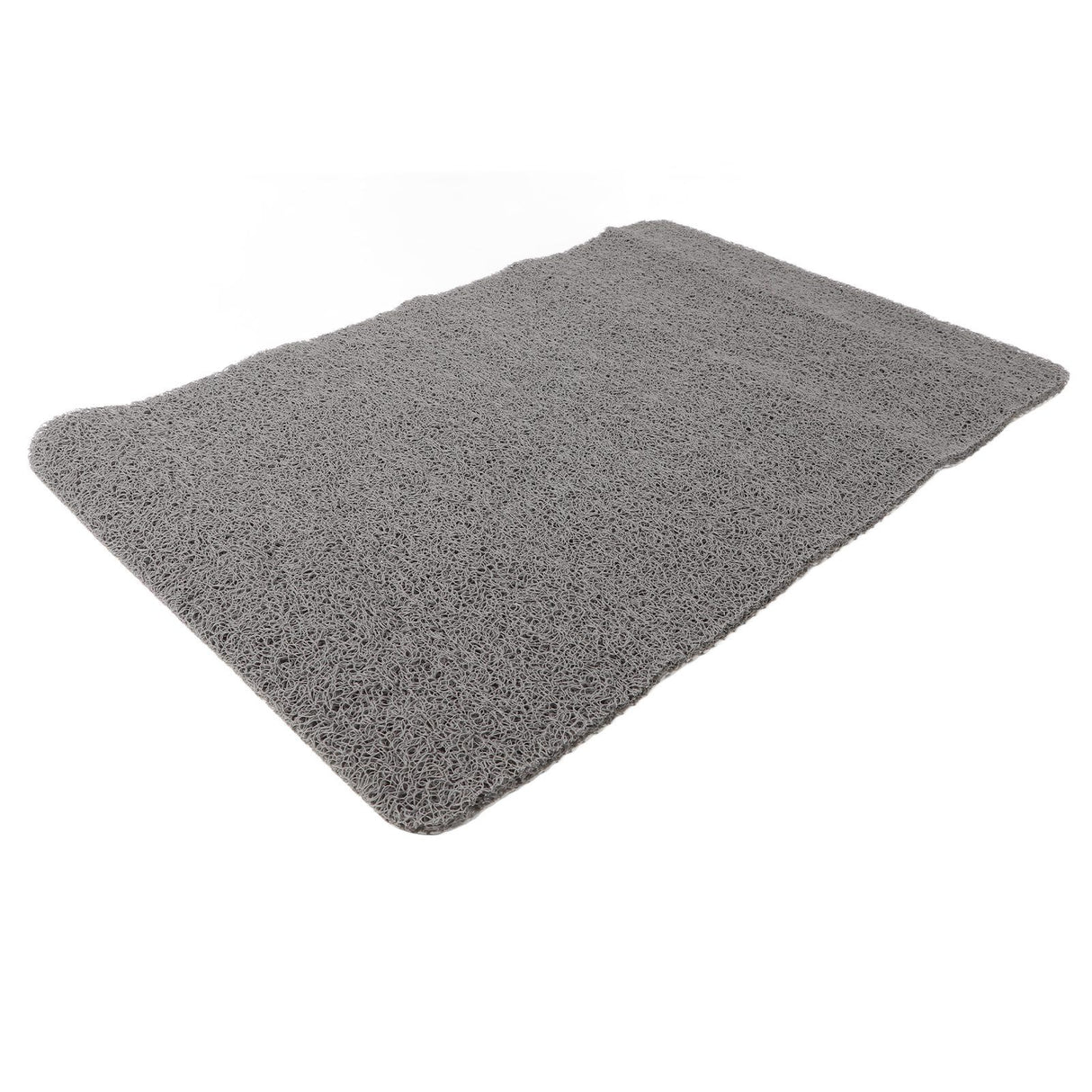 Indoor Non Slip Mat PVC Textured Bath Tub Shower Mat Water Proof Grey Bathroom Rug
