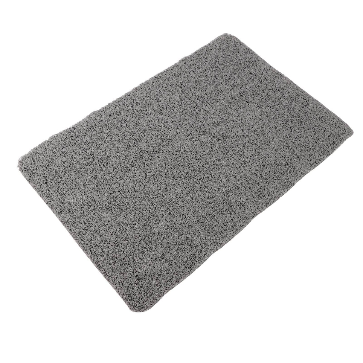 Indoor Non Slip Mat PVC Textured Bath Tub Shower Mat Water Proof Grey Bathroom Rug