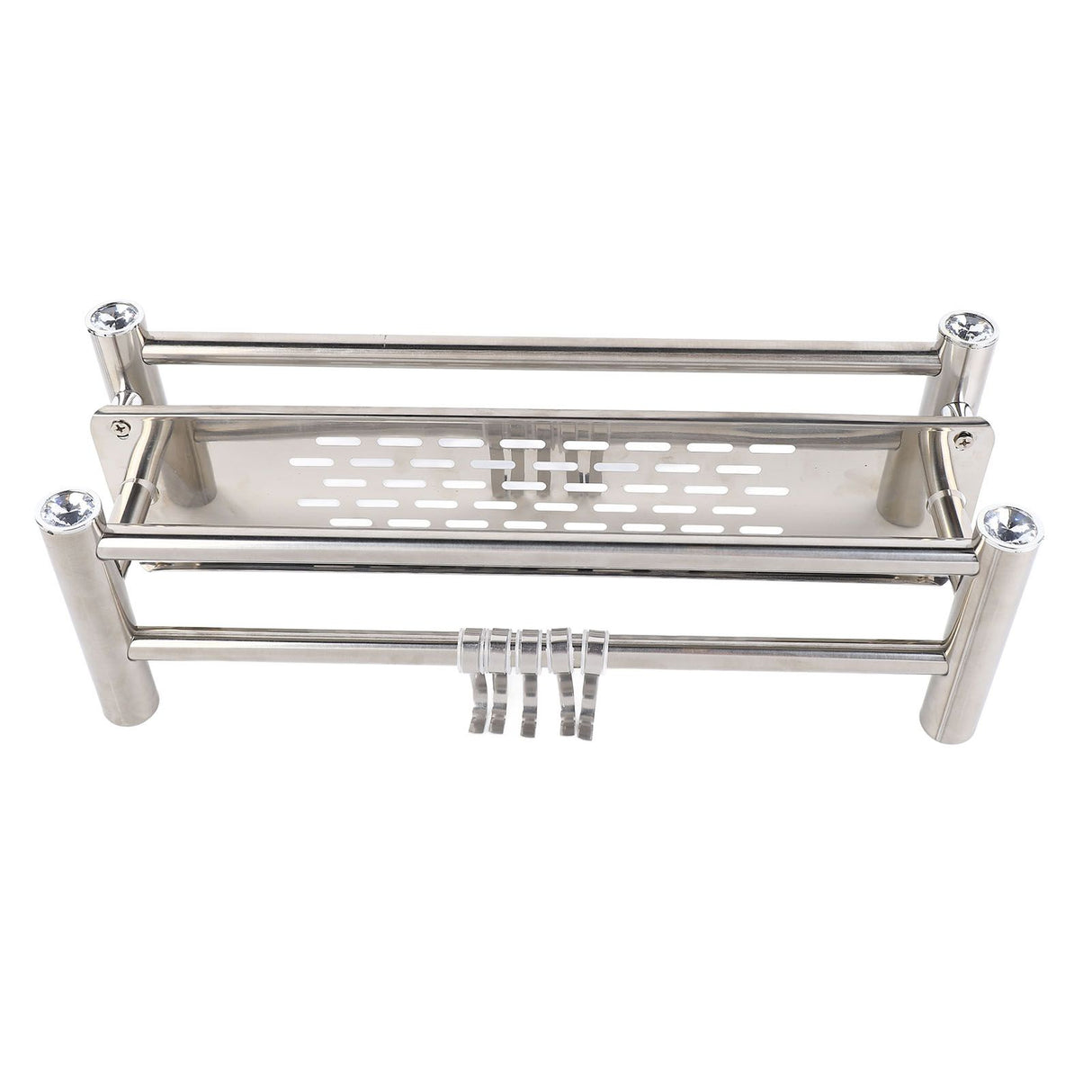Bathroom Floating Shelves Stainless Steel Thicken Single Layer 40cm Shower Towel Rack for Towel Bath Products