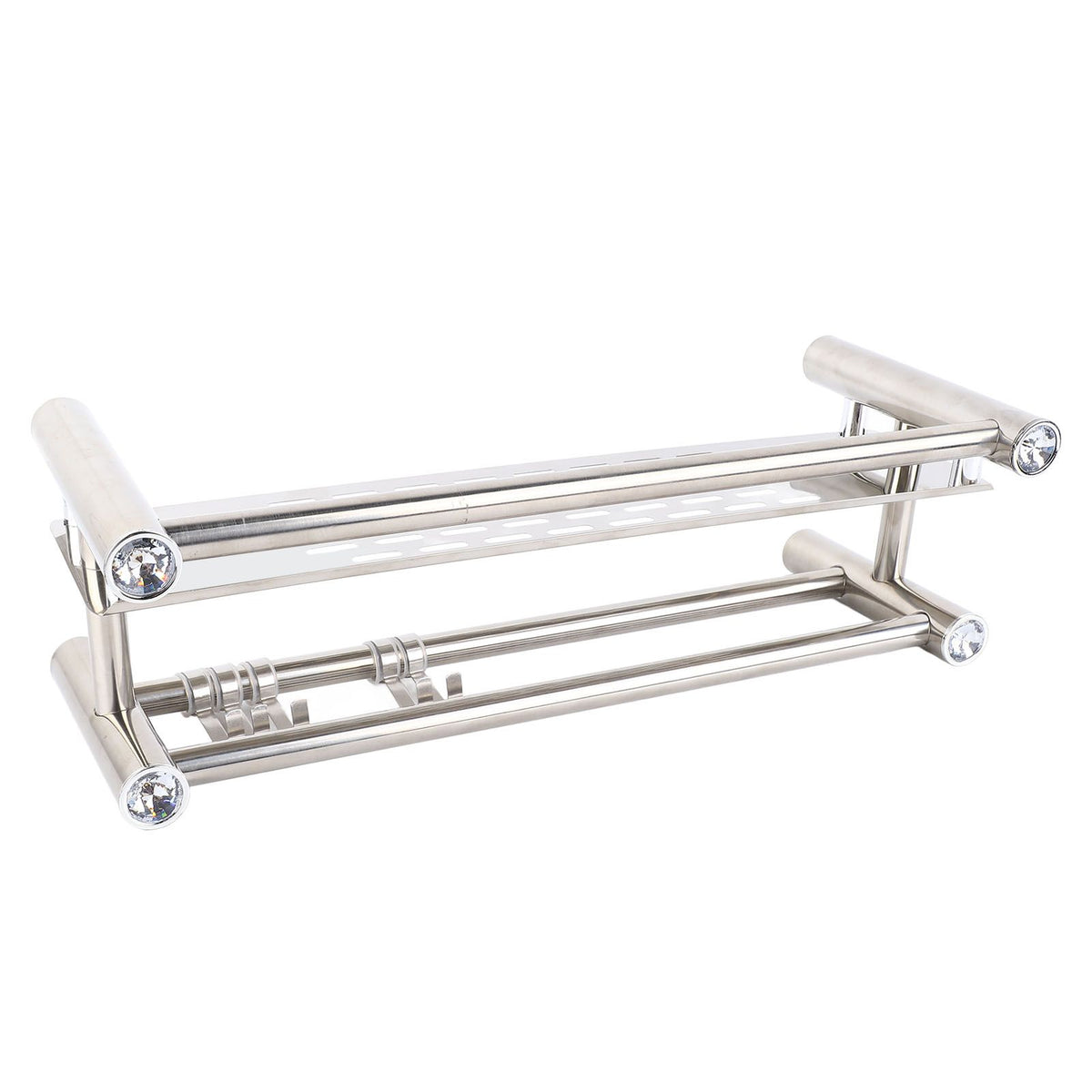 Bathroom Floating Shelves Stainless Steel Thicken Single Layer 40cm Shower Towel Rack for Towel Bath Products