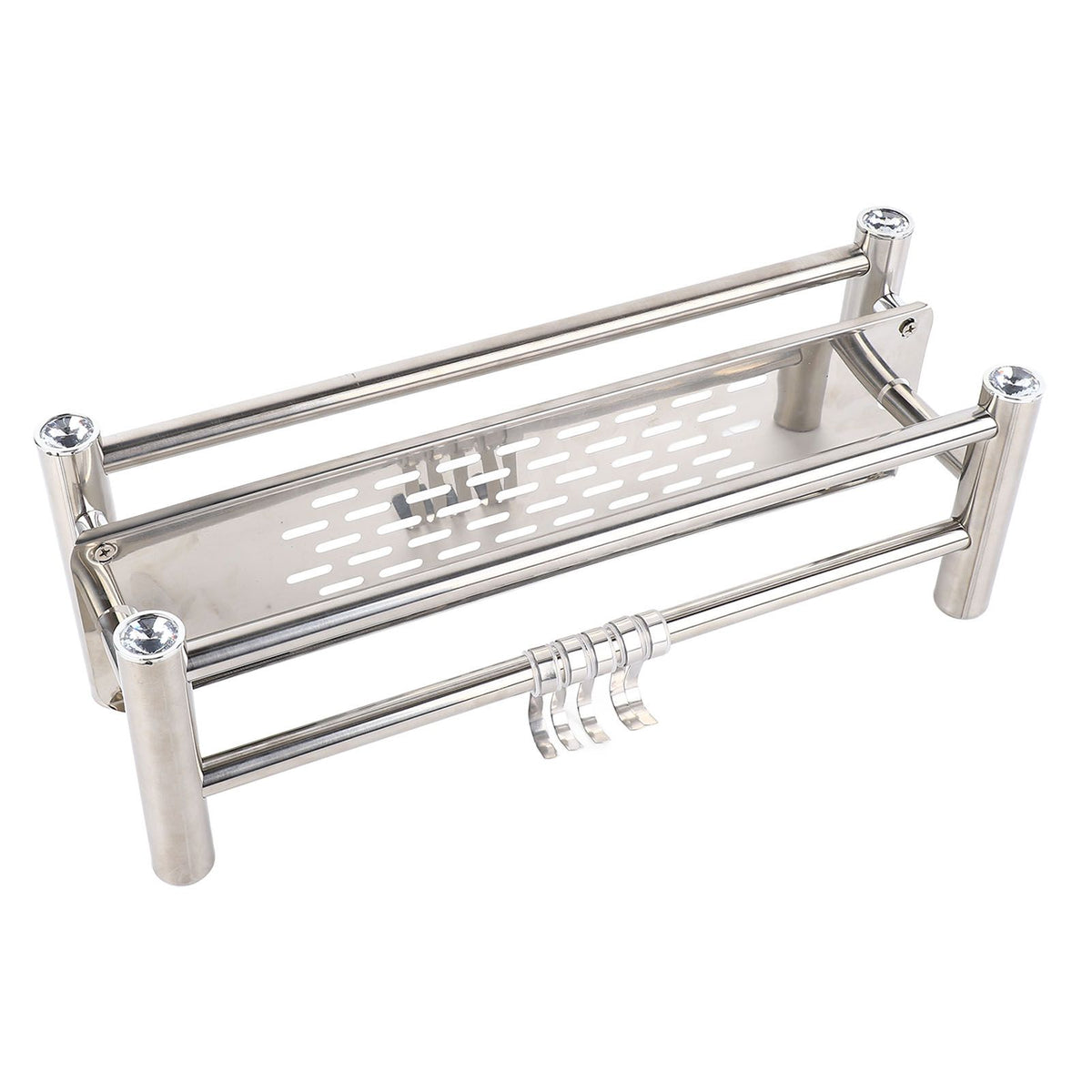 Bathroom Floating Shelves Stainless Steel Thicken Single Layer 40cm Shower Towel Rack for Towel Bath Products