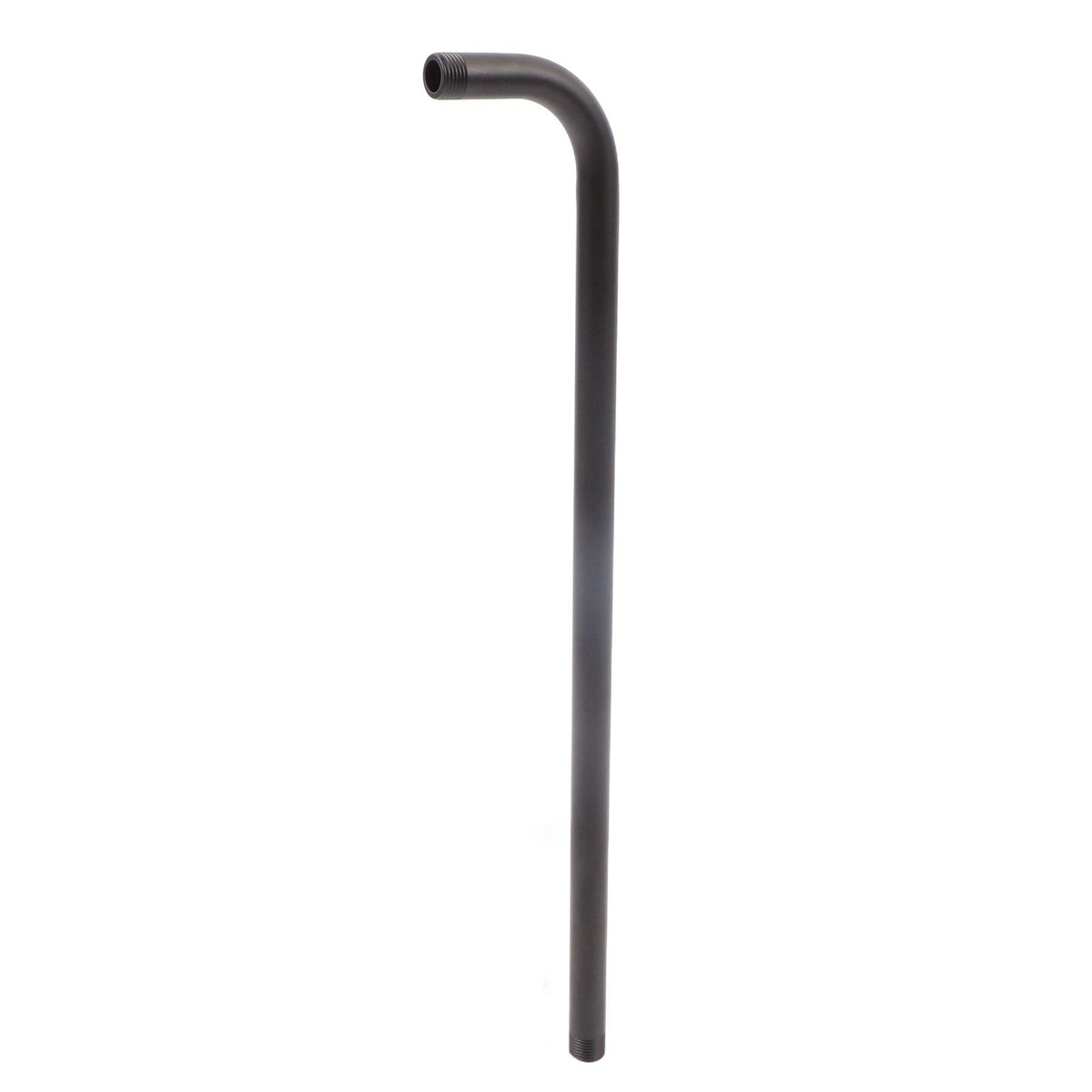 Shower Arm Stainless Steel Shower Head Extension Pipe Bathroom Shower Hardware Accessories Black 52cm