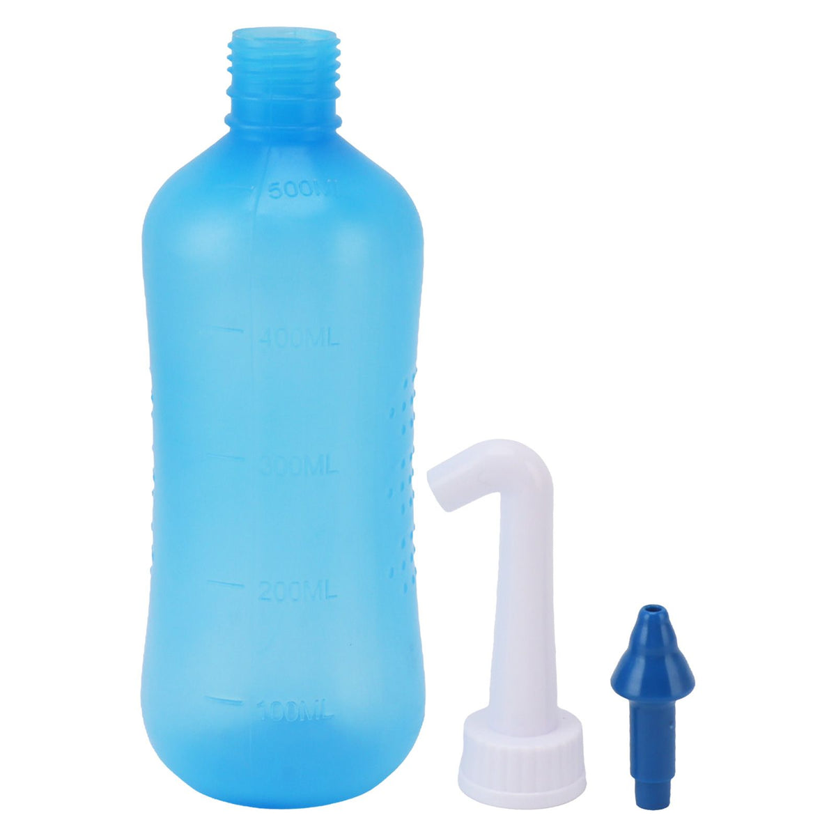 Nasal Irrigation Manual Sinus Rinse Bottle Pressure Nose Wash Cleaner for Children Adults Kids 500ml+ Five Hole Head