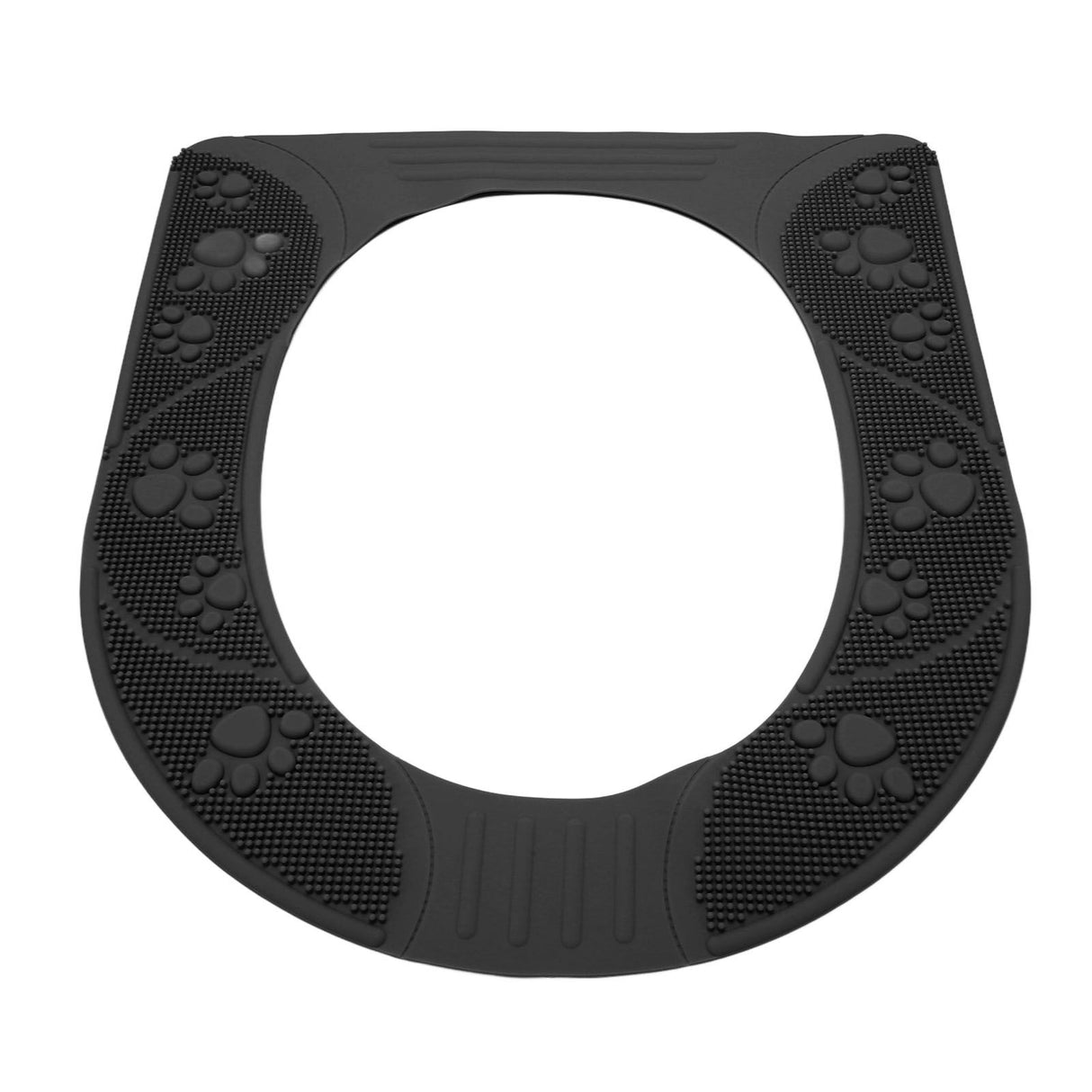 Four Season Universal Toilet Seat Cover Washable Silicone Non Slip Toilet Seat Cover Pad Grey
