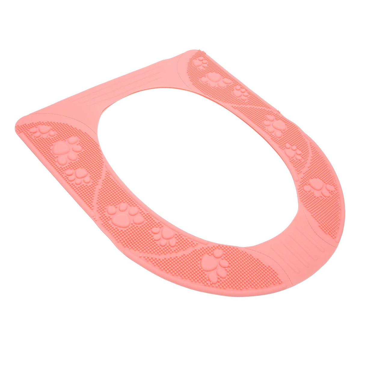 Four Season Universal Toilet Seat Cover Washable Silicone Non Slip Toilet Seat Cover Pad Pink