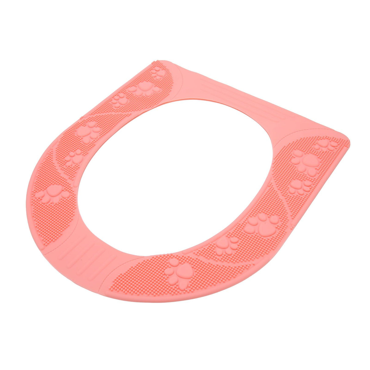Four Season Universal Toilet Seat Cover Washable Silicone Non Slip Toilet Seat Cover Pad Pink