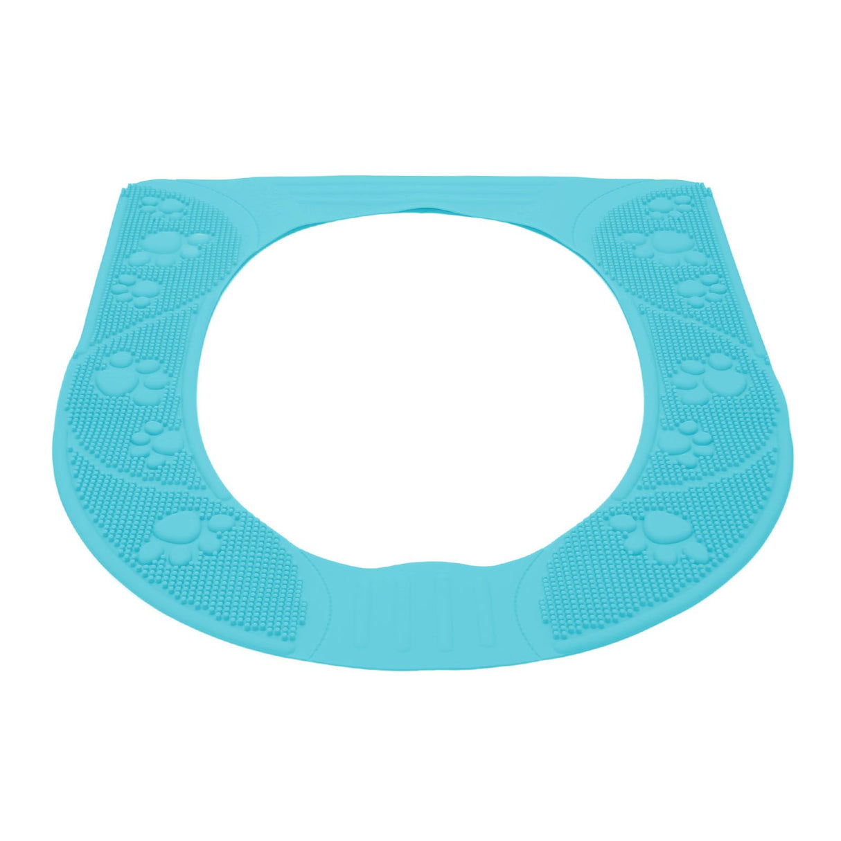 Four Season Universal Toilet Seat Cover Washable Silicone Non Slip Toilet Seat Cover Pad Sky Blue