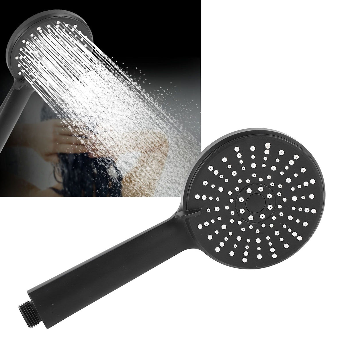 High Pressure Handheld Shower Head ABS Detachable Bathroom Shower Sprayer Head for Replacement