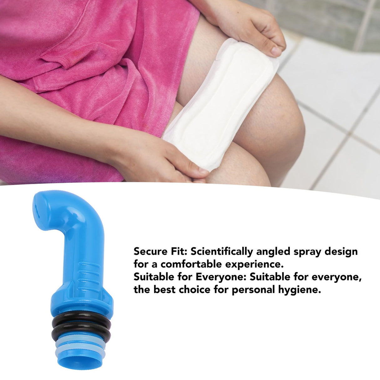 Bidet Bottle Attachment Bidet Sprayer Head Compatible with Every Bottle ABS Portable Bidet Bidet Nozzle for Water Bottle Blue