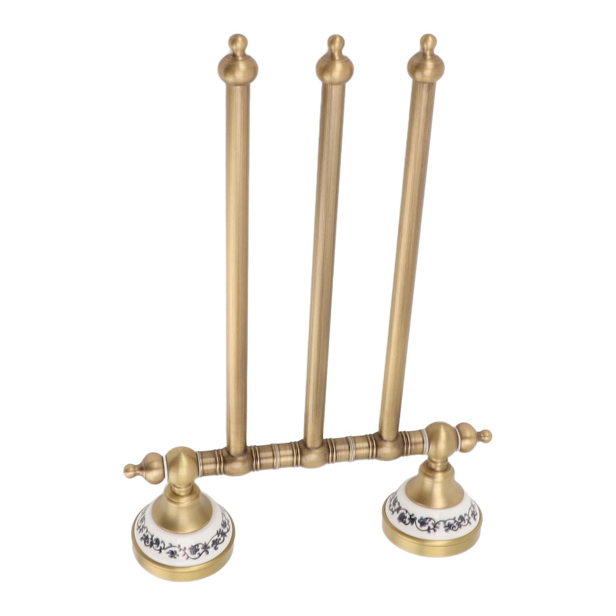 Swivel Towel Bar Antique Brass Towel Rack Rotated Towel Hanger Holder for Bathroom Three Rods