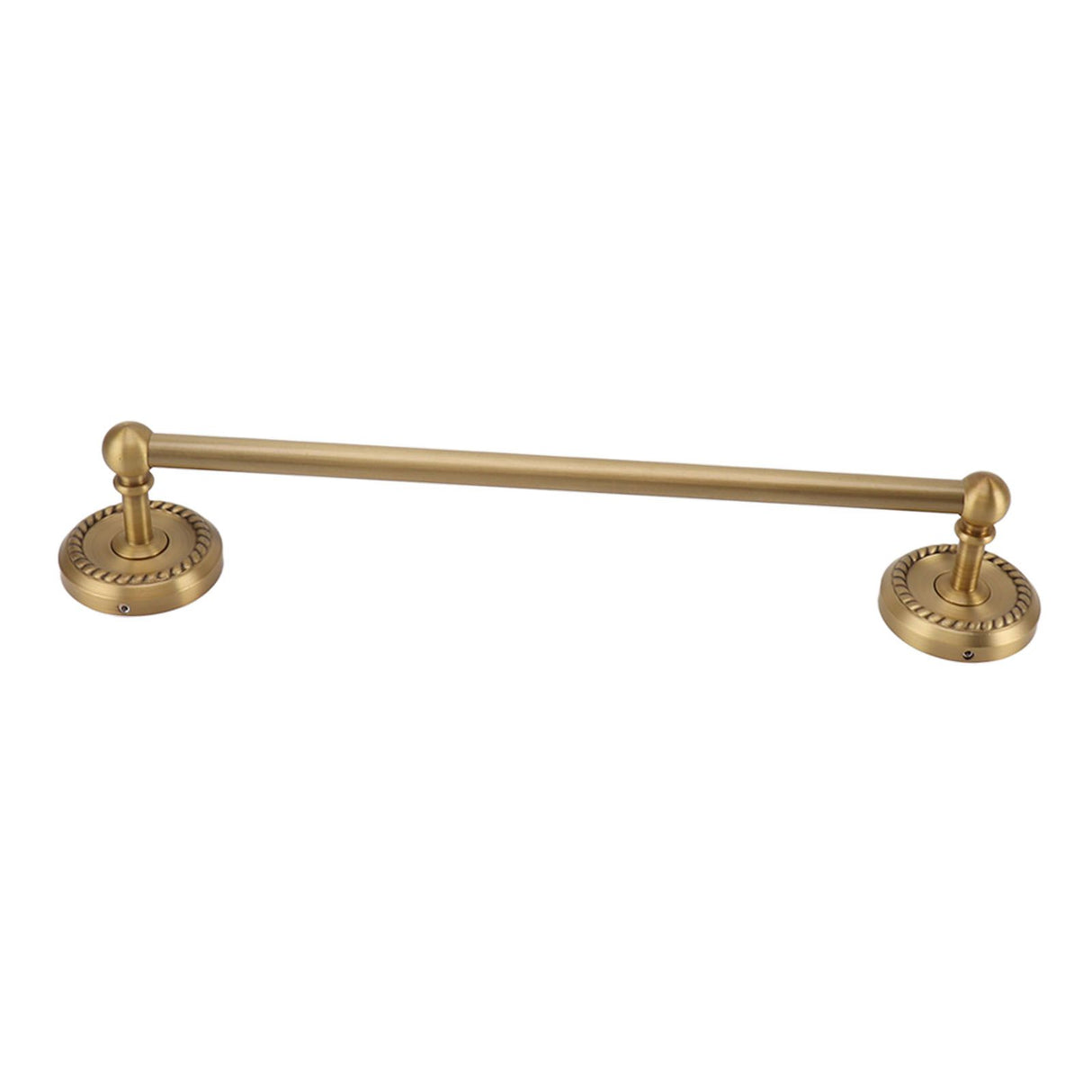 All Copper Bathroom Towel Bar European Style Wall Mounted Towel Rack for Bathroom 41cm Antique Color
