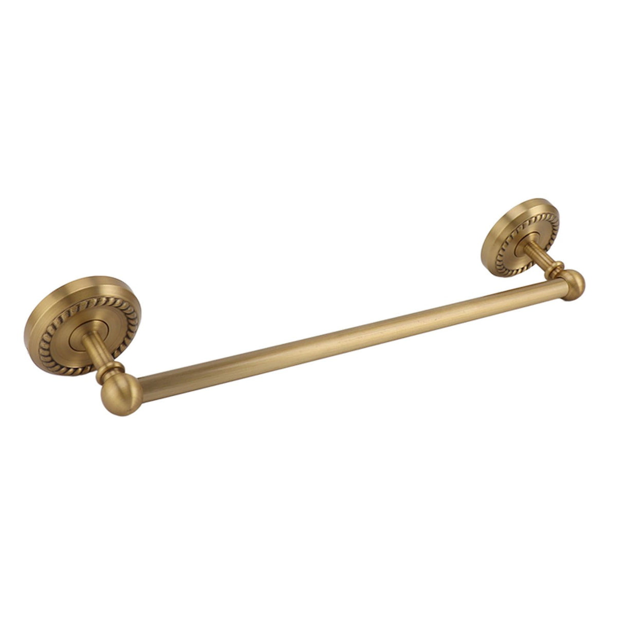 All Copper Bathroom Towel Bar European Style Wall Mounted Towel Rack for Bathroom 41cm Antique Color