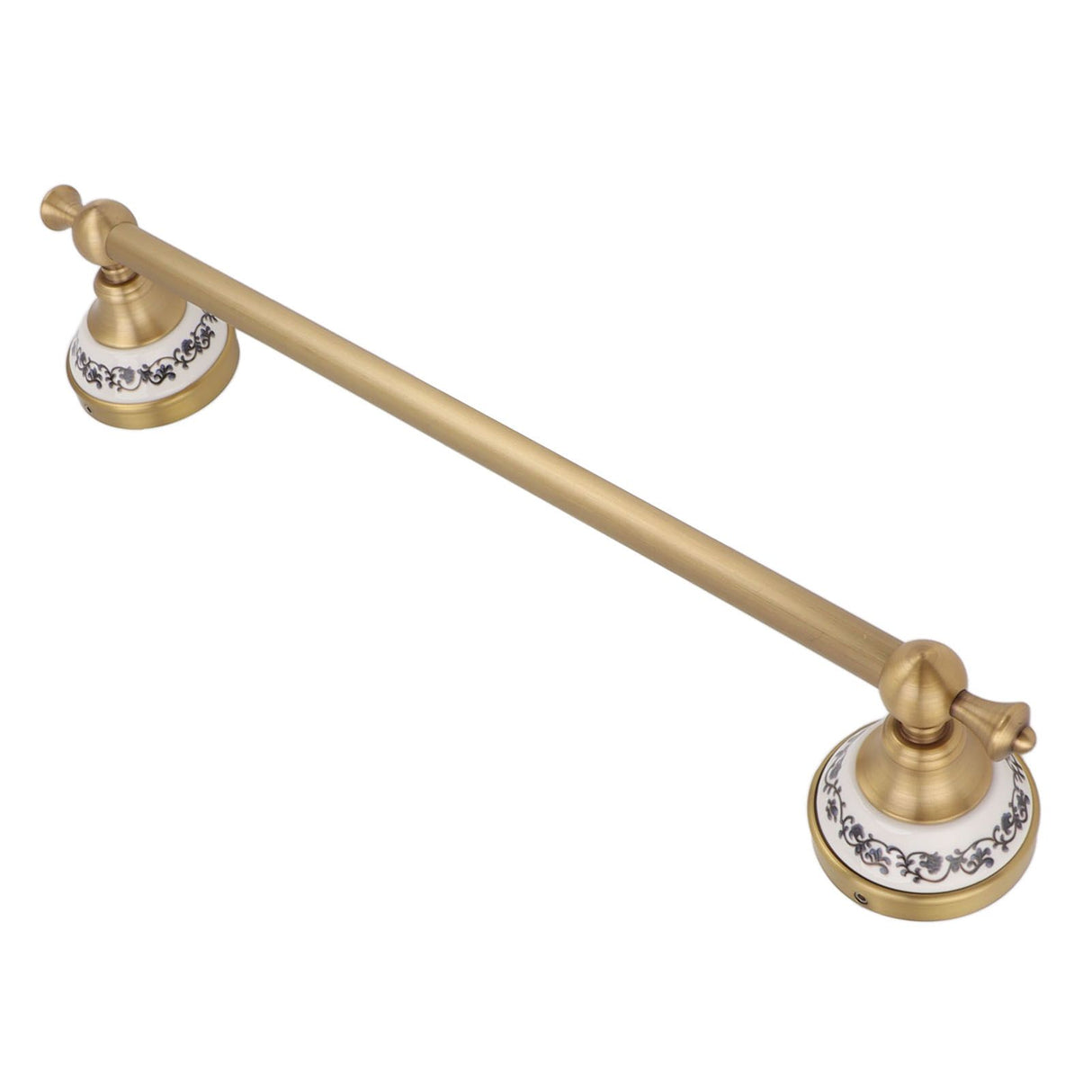 40.5cm Bathroom Towel Bar Copper Bath Towel Rack Single Towel Bar Wall Mounted Towel Holder European Style Antique