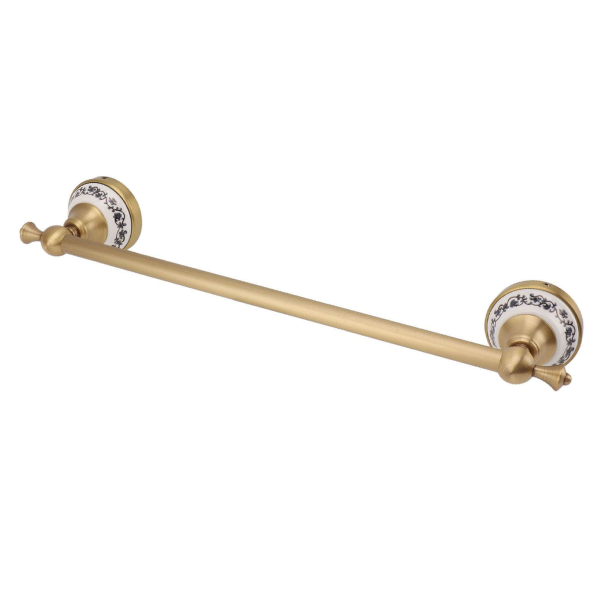 40.5cm Bathroom Towel Bar Copper Bath Towel Rack Single Towel Bar Wall Mounted Towel Holder European Style Antique