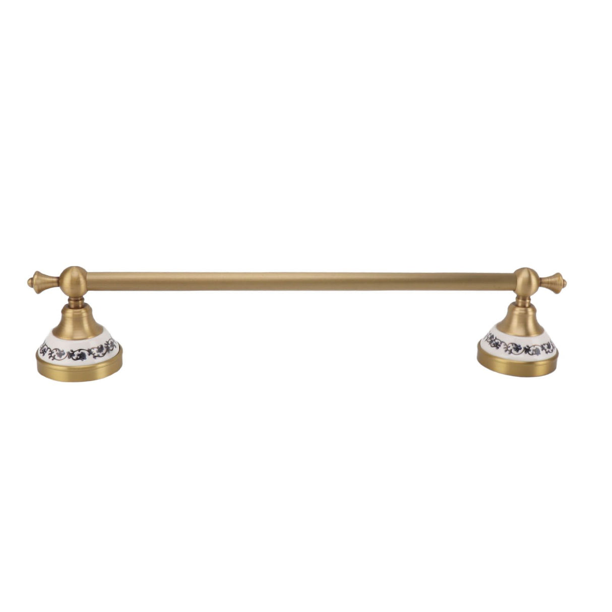 40.5cm Bathroom Towel Bar Copper Bath Towel Rack Single Towel Bar Wall Mounted Towel Holder European Style Antique