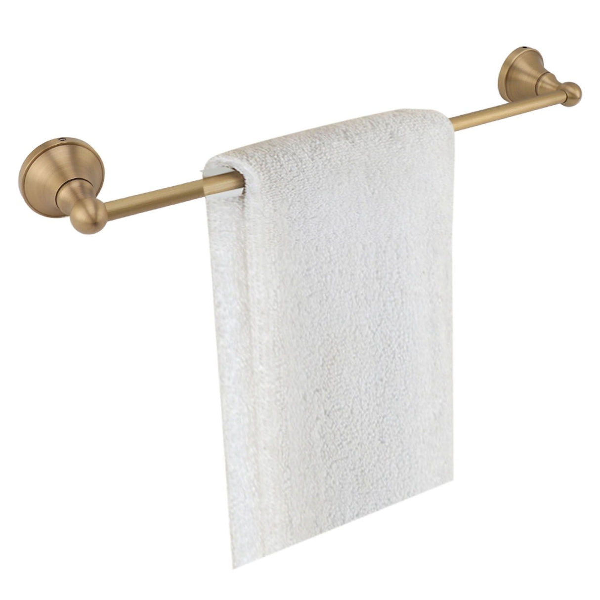 Copper Towel Bar European Style Towel Rack Single Rod Multipurpose Towel Bar Holder for Bathroom Toilet