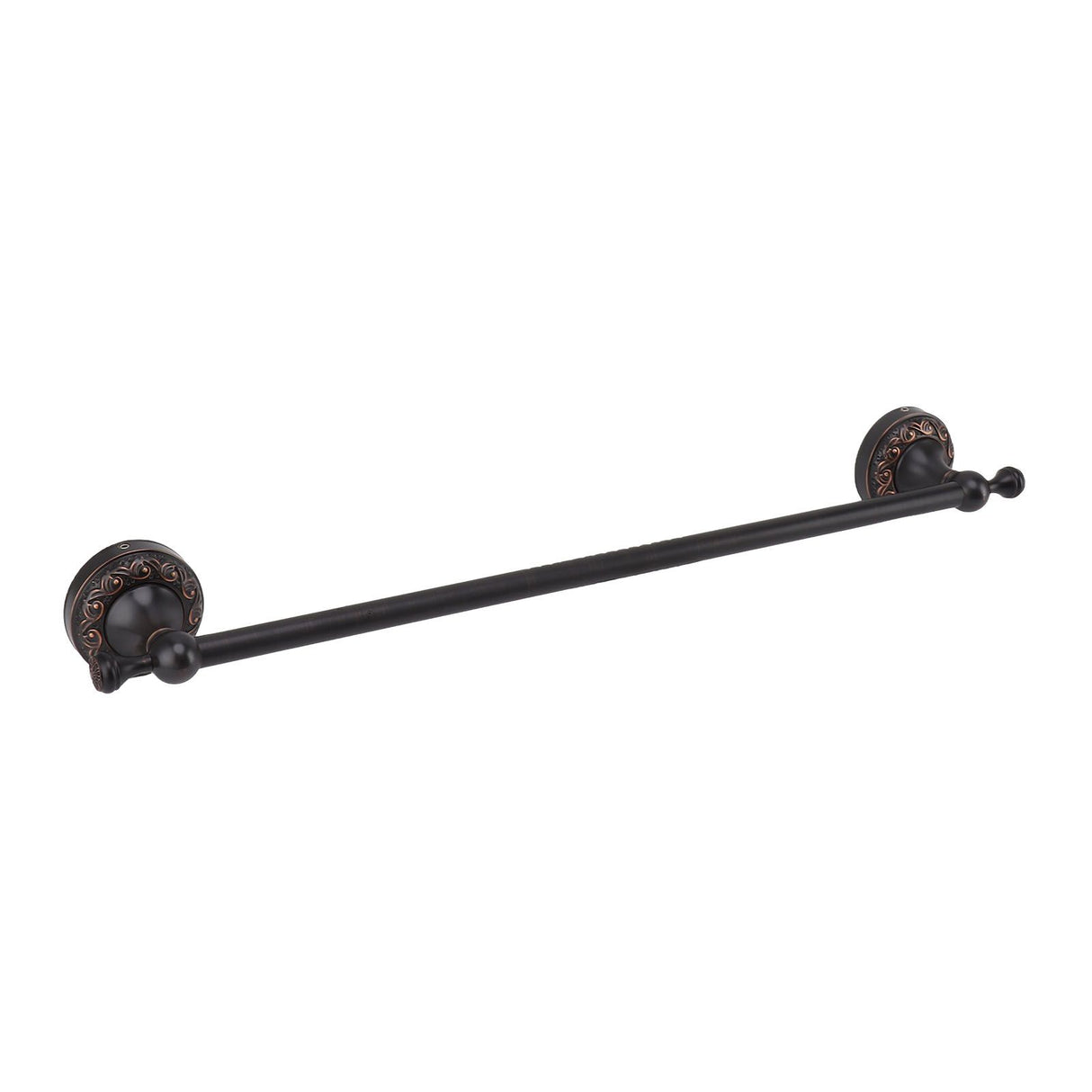 Bathroom Towel Bar 19.7in Sturdy Copper Elegant Retro Style Hand Towel Holder with Screws Hex Wrench for Home Kitchen Black
