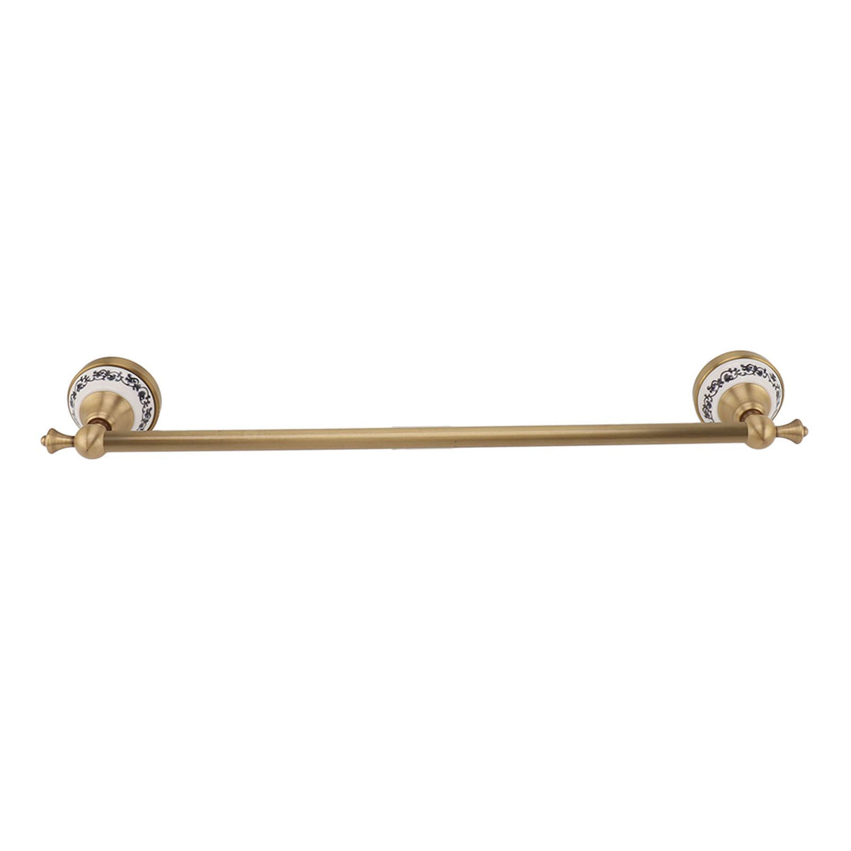 Towel Bar European Style Single Rod Hanging Bath Towel Holder Copper Towel Rack for Bathroom Toilets Antique Color