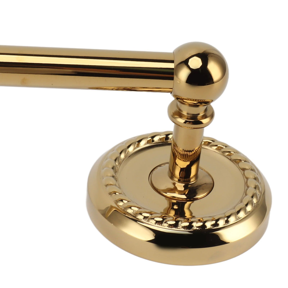 Copper Towel Bar European Style Bathroom Single Bar Towel Rack Bathroom Hanging Rack Titanium